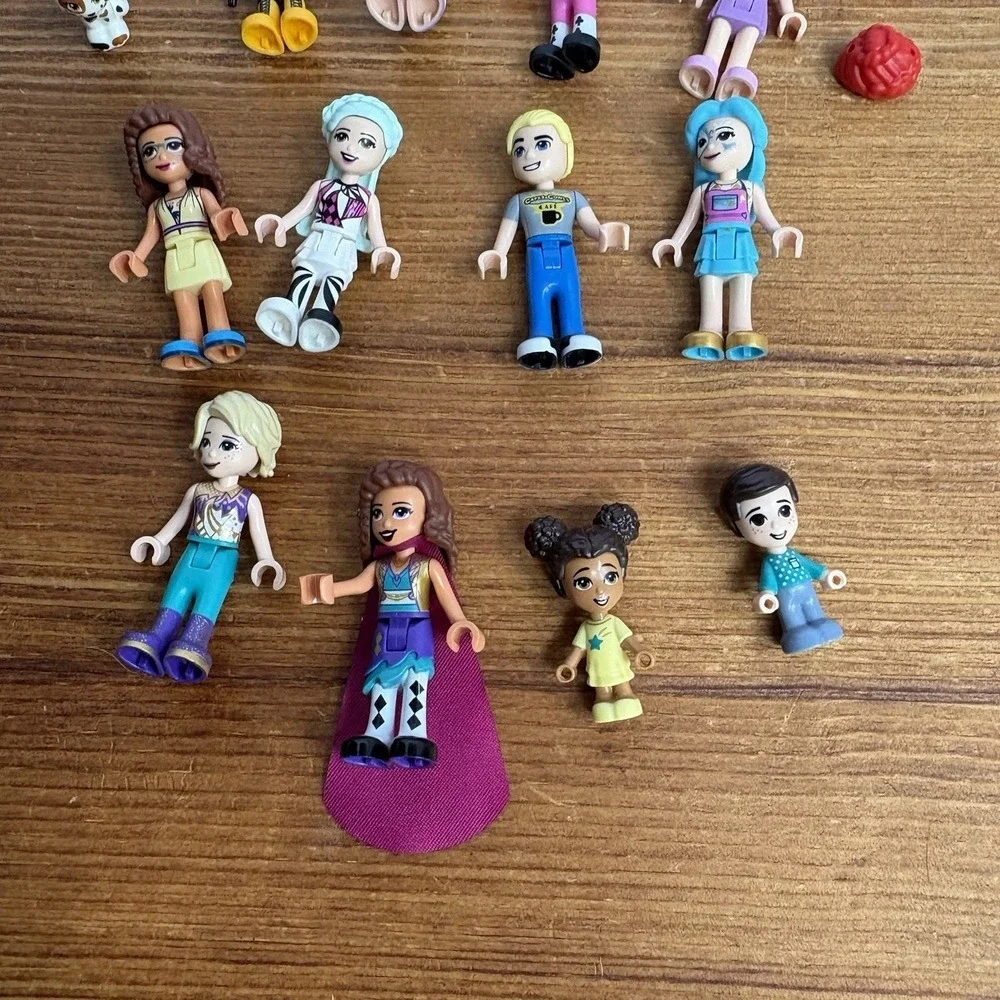LEGO Friends Mini Doll Figure Lot 16 Girls Pets Hair Accessories Mixed Bundle